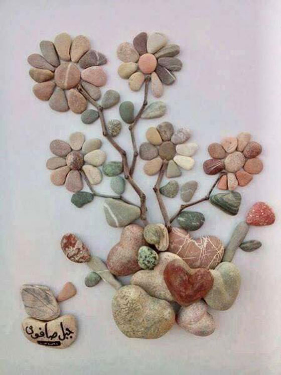 صور لوحات فنية مدهشة بالحجارة صورة رقم 3