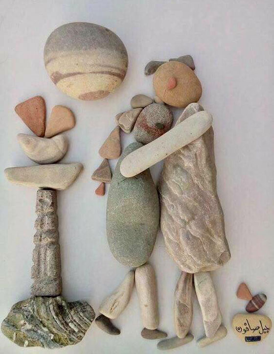 صور لوحات فنية مدهشة بالحجارة صورة رقم 5