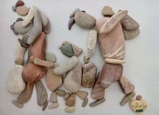 صور لوحات فنية مدهشة بالحجارة صورة رقم 6