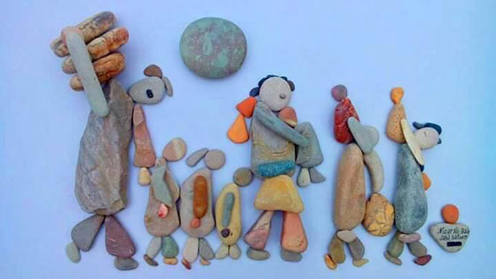 صور لوحات فنية مدهشة بالحجارة صورة رقم 8