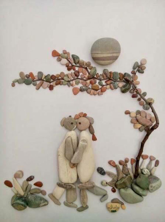 صور لوحات فنية مدهشة بالحجارة صورة رقم 13