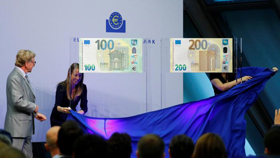 البنك المركزي الأوروبي يقدم: أوراق مالية جديدة من فئة 100 و200 يورو صورة رقم 1 البنك المركزي الأوروبي يقدم: أوراق مالية جديدة من فئة 100 و200 يورو صورة رقم 1