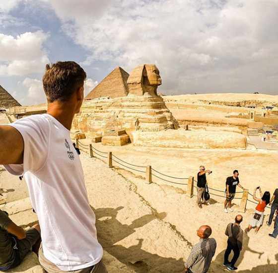 فيديو يخطف الأنفاس: مغامر إسباني يصور أهرامات الجيزة المصرية من علو صورة رقم 15