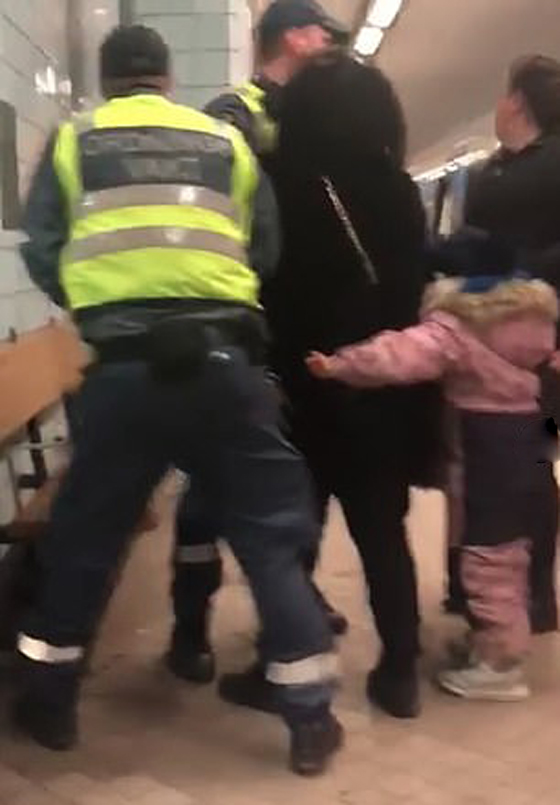 فيديو جر سيدة حامل من قطار بالقوة يثير الغضب في السويد صورة رقم 4