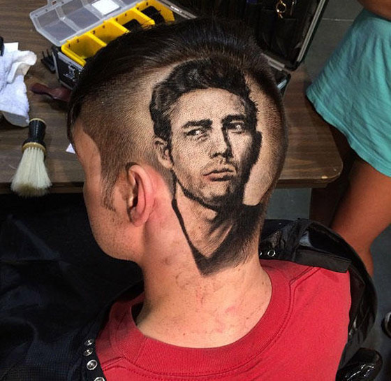 حلاق وفنان أمريكي يرسم بمقصه السحري صورا مدهشة للنجوم والمشاهير صورة رقم 8