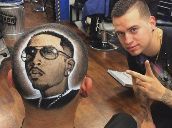حلاق وفنان أمريكي يرسم بمقصه السحري صورا مدهشة للنجوم والمشاهير صورة رقم 3