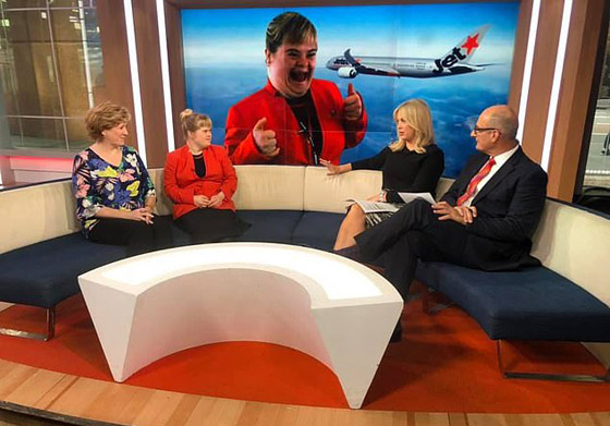 صورة رقم 11 - فييو مؤثر.. فتاة مصابة بمتلازمة داون تحقق حلمها وتصبح مضيفة طيران! صورة رقم 11 - فييو مؤثر.. فتاة مصابة بمتلازمة داون تحقق حلمها وتصبح مضيفة طيران!