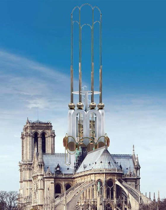 بالصور: تصاميم هندسية مبتكرة مقترحة لترميم سقف كاتدرائية نوتردام صورة رقم 12 بالصور: تصاميم هندسية مبتكرة مقترحة لترميم سقف كاتدرائية نوتردام صورة رقم 12