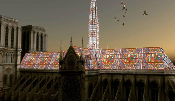 بالصور: تصاميم هندسية مبتكرة مقترحة لترميم سقف كاتدرائية نوتردام صورة رقم 10 بالصور: تصاميم هندسية مبتكرة مقترحة لترميم سقف كاتدرائية نوتردام صورة رقم 10