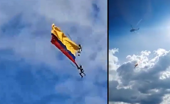 نهاية مأساوية لعسكريين كولومبيين انقطع حبلهما خلال عرض جوي صورة رقم 5 نهاية مأساوية لعسكريين كولومبيين انقطع حبلهما خلال عرض جوي صورة رقم 5