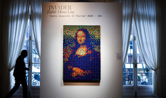 بالصور: نصف مليار دولار ثمن لوحة الموناليزا بمكعبات الروبيك! صورة رقم 1