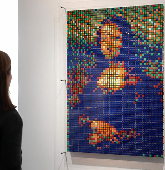 بالصور: نصف مليار دولار ثمن لوحة الموناليزا بمكعبات الروبيك! صورة رقم 9