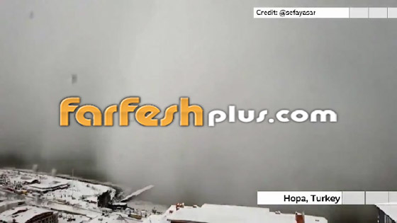 رجل يوثق فيديو يحبس الأنفاس لعاصفة ثلجية وهي تزحف باتجاه المدينة صورة رقم 4