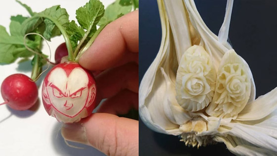 بالصور: طباخ ياباني محترف ينحت من الطعام قطع فنية خيالية صورة رقم 2