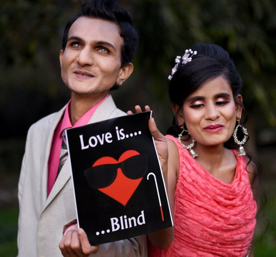 الحب أعمى بكل ما تحمل الكلمة من معنى.. إليكم قصة زوجين ضريرين! صورة رقم 2
