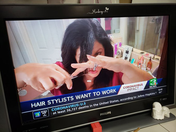 أمام الكاميرا.. مراسلة تقع في موقف محرج بسبب العمل من المنزل صورة رقم 1