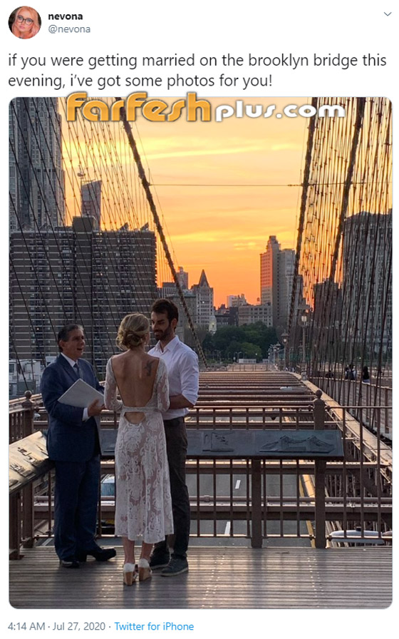 عابرة سبيل تخلد ذكرى زفاف زوجين في صورة نالت التعاطف والإعجاب! صورة رقم 1