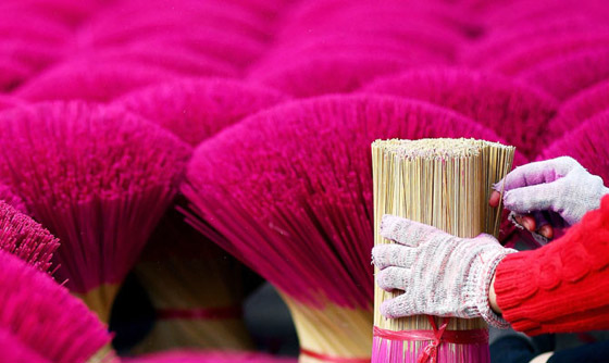 صور مدهشة: مشاهد مبهرة من الألوان الزاهية في قرية البخور في فيتنام صورة رقم 13