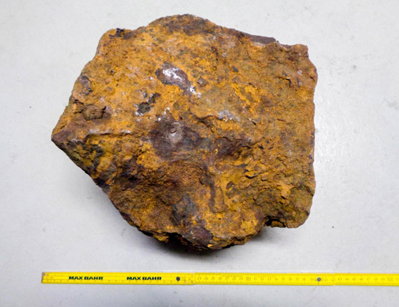 بالصور: اكتشاف نيزك تاريخي ضخم في حديقة منزل في ألمانيا صورة رقم 1