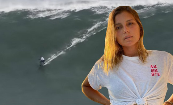 لقطة توقف القلب: برازيلية تحطم رقما قياسيا بركوب أكبر موجة أسطورية! صورة رقم 12