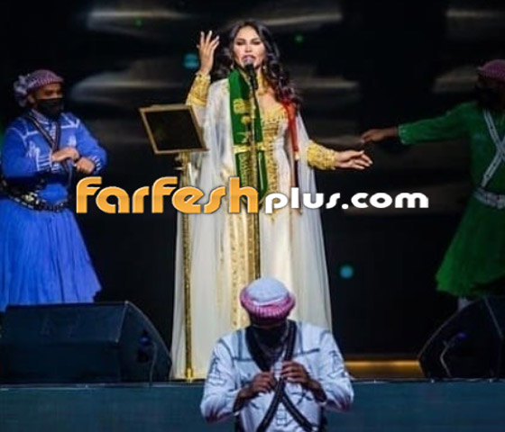 أحلام تبكي على المسرح وتظهر بإطلالة ملكية في اليوم الوطني السعودي صورة رقم 6 أحلام تبكي على المسرح وتظهر بإطلالة ملكية في اليوم الوطني السعودي صورة رقم 6