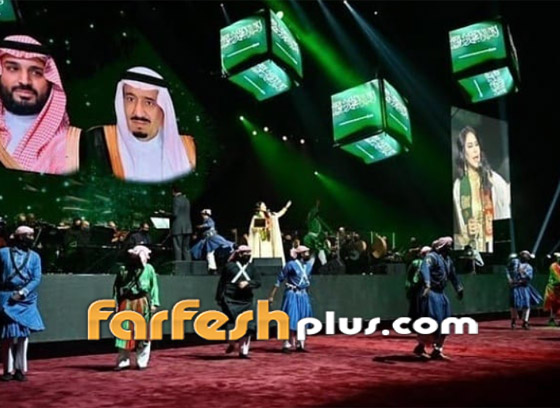 أحلام تبكي على المسرح وتظهر بإطلالة ملكية في اليوم الوطني السعودي صورة رقم 8 أحلام تبكي على المسرح وتظهر بإطلالة ملكية في اليوم الوطني السعودي صورة رقم 8