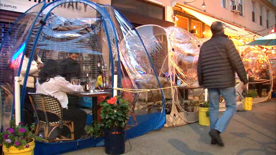 فقاعات تخفف معاناة مطعم في نيويورك صورة رقم 5