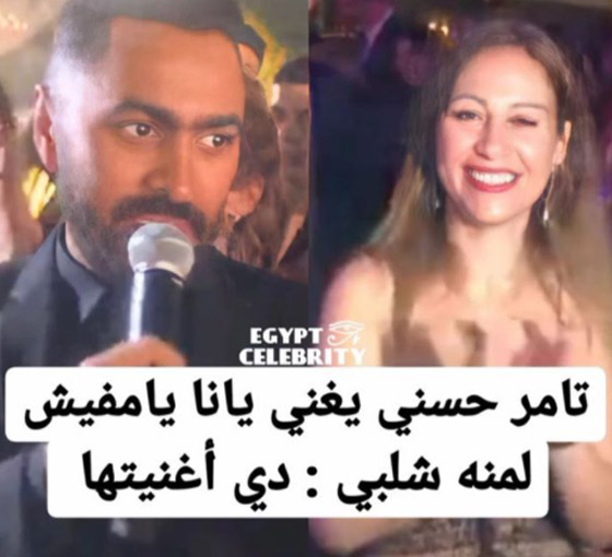 تامر حسني يغني لـ منة شلبي بعد 10 سنوات.. والجمهور يلاحظ شيء غريب بينهما! صورة رقم 2