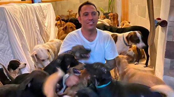 خوفا من الإعصار.. أب فتح بيته لإيواء 300 كلب واحتضنهم بغرف أبنائه صورة رقم 6 خوفا من الإعصار.. أب فتح بيته لإيواء 300 كلب واحتضنهم بغرف أبنائه صورة رقم 6