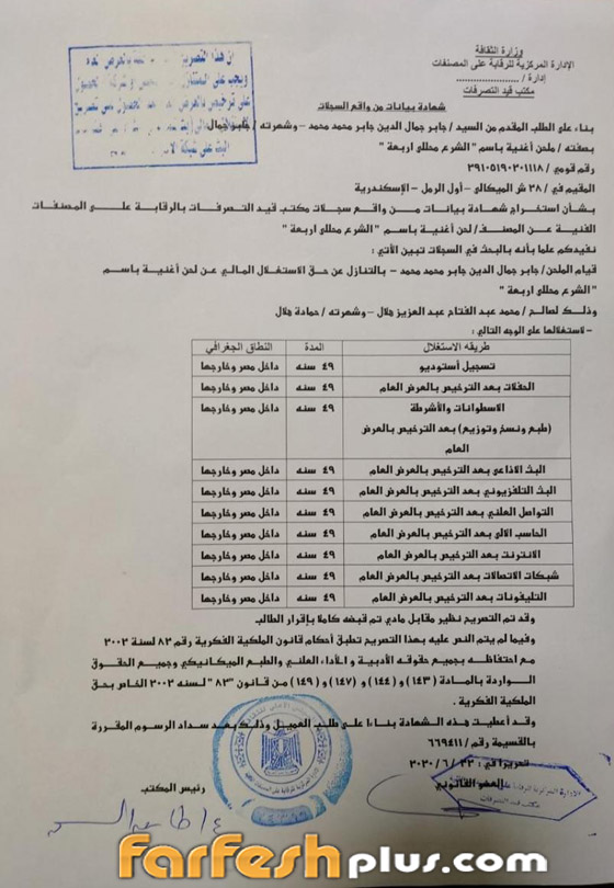 الشرع محلل أربعة‎: خناقة بين حمادة هلال ومحمد رمضان والتهمة سرقة الأغنية صورة رقم 4