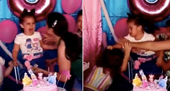 فيديو مضحك: خناقة أختين لإطفاء شمعة عيد الميلاد ينتهي بتورتة بـ500 شمعة صورة رقم 5