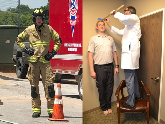 أطول رجل إطفاء بالعالم، في أمريكا صورة رقم 1