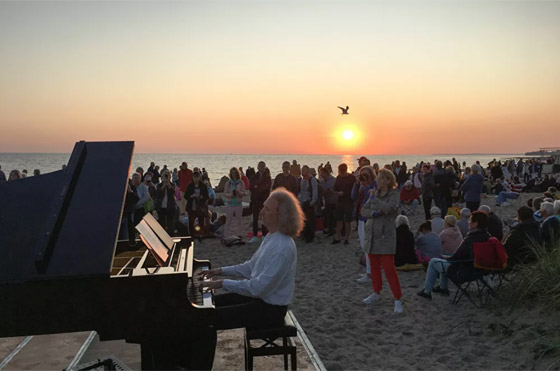 بيانو معلق بالهواء وبين القرود.. إليكم أكثر عروض البيانو غرابة في العالم صورة رقم 13