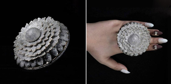 بأكثر من 12 ألف ماسة.. خاتم يدخل موسوعة غينيس (صور) صورة رقم 13