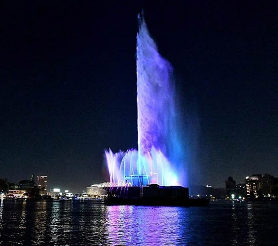 بعد توقف 41 عاما.. نافورة نهر النيل تعود للتلألأ من جديد! فيديو وصور صورة رقم 4