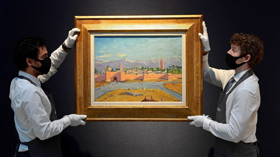 لوحة رسمها تشرشل لمسجد بالمغرب تباع بـ9.7 مليون دولار صورة رقم 2 لوحة رسمها تشرشل لمسجد بالمغرب تباع بـ9.7 مليون دولار صورة رقم 2