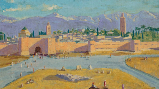 لوحة رسمها تشرشل لمسجد بالمغرب تباع بـ9.7 مليون دولار صورة رقم 1 لوحة رسمها تشرشل لمسجد بالمغرب تباع بـ9.7 مليون دولار صورة رقم 1