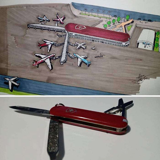 رسومات إبداعية بوحي أشياء يومية.. عندما نتحرك وسط الأدوات العادية! صورة رقم 1