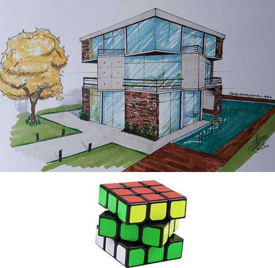 رسومات إبداعية بوحي أشياء يومية.. عندما نتحرك وسط الأدوات العادية! صورة رقم 5