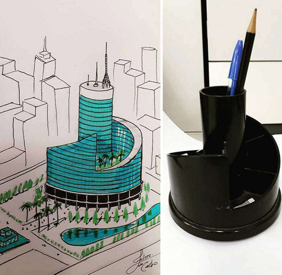 رسومات إبداعية بوحي أشياء يومية.. عندما نتحرك وسط الأدوات العادية! صورة رقم 7