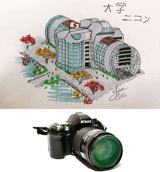 رسومات إبداعية بوحي أشياء يومية.. عندما نتحرك وسط الأدوات العادية! صورة رقم 8