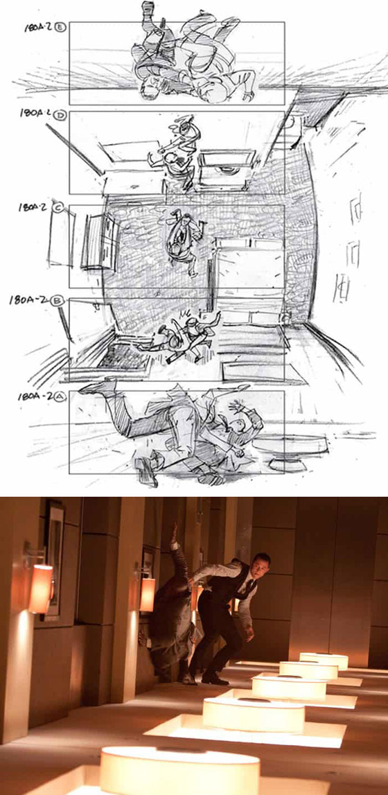 رسومات لأفلام شهيرة تكشف كيف تبدو قبل إنتاجها وتصويرها في الواقع صورة رقم 8