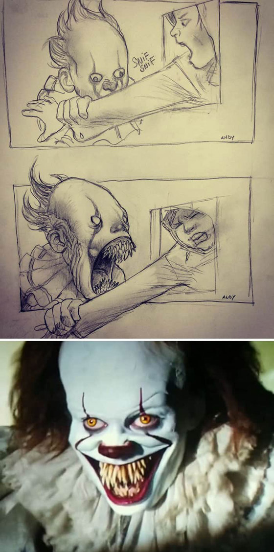 رسومات لأفلام شهيرة تكشف كيف تبدو قبل إنتاجها وتصويرها في الواقع صورة رقم 11