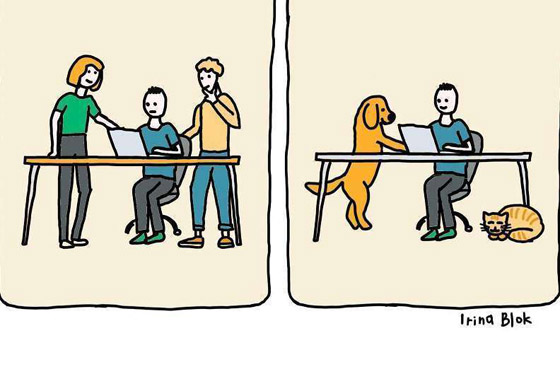 رسومات كرتونية.. كيف أصبح العالم بعد عام من فيروس كورونا؟ صورة رقم 1