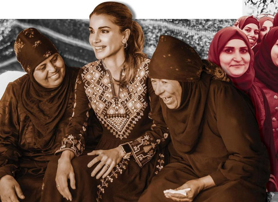 الثوب الأردني التقليدي على الملكة رانيا: التراث الأصيل في أبهى صوره صورة رقم 19