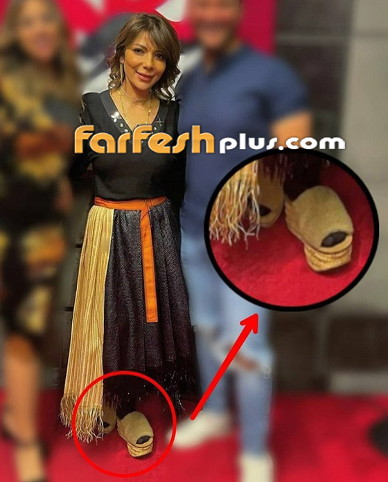 صور أصالة بالقبقاب مع جوارب سوداء وحزام الكاراتيه تثير موجة سخرية: شو هالإطلالة الكارثية؟ صورة رقم 1