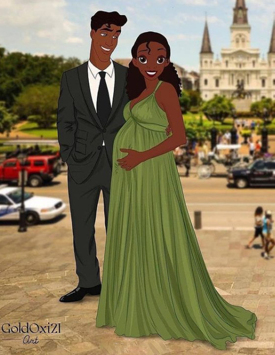 صور مدهشة تظهر نجمات وشخصيات ديزني وهن حوامل! صورة رقم 3