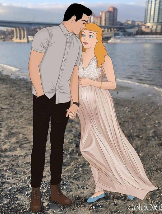 صور مدهشة تظهر نجمات وشخصيات ديزني وهن حوامل! صورة رقم 7