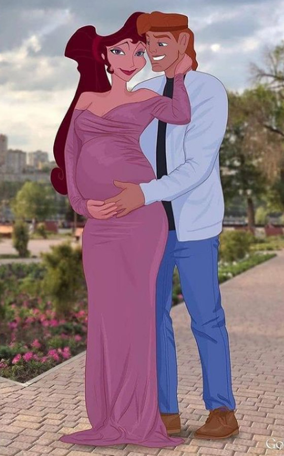 صور مدهشة تظهر نجمات وشخصيات ديزني وهن حوامل! صورة رقم 8