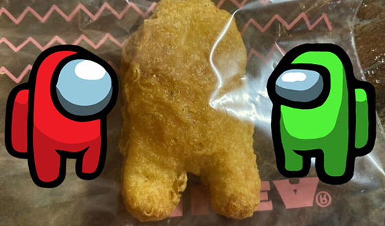 ماكدونالدز تبيع قطعة دجاج بـ100 ألف دولار بشكل لاعب Among Us صورة رقم 2